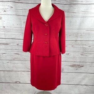Jones New York Suits red pencil skirt and jacket